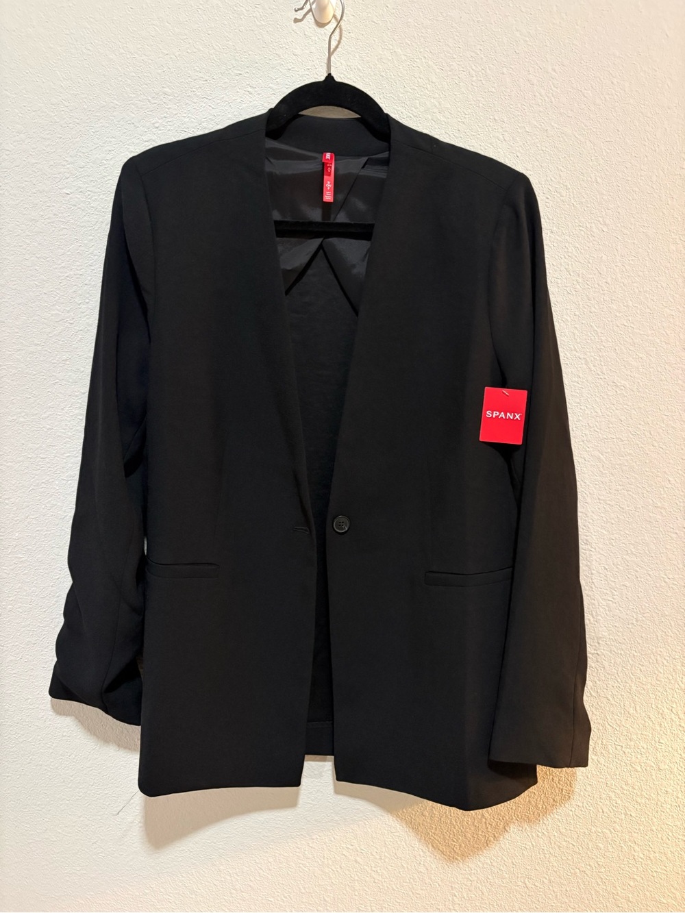 SPANX NWT Black Single-Button Blazer